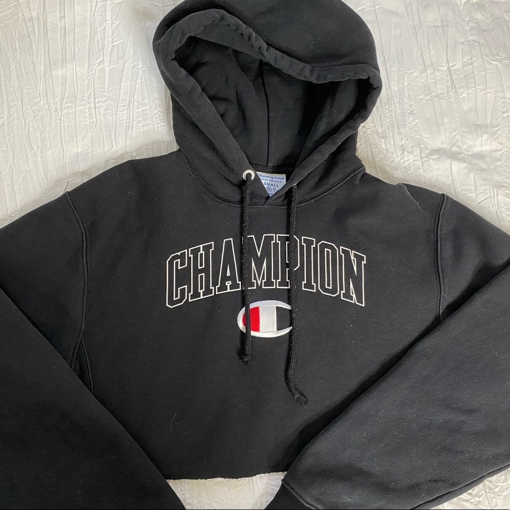 Cropped champion hoodie